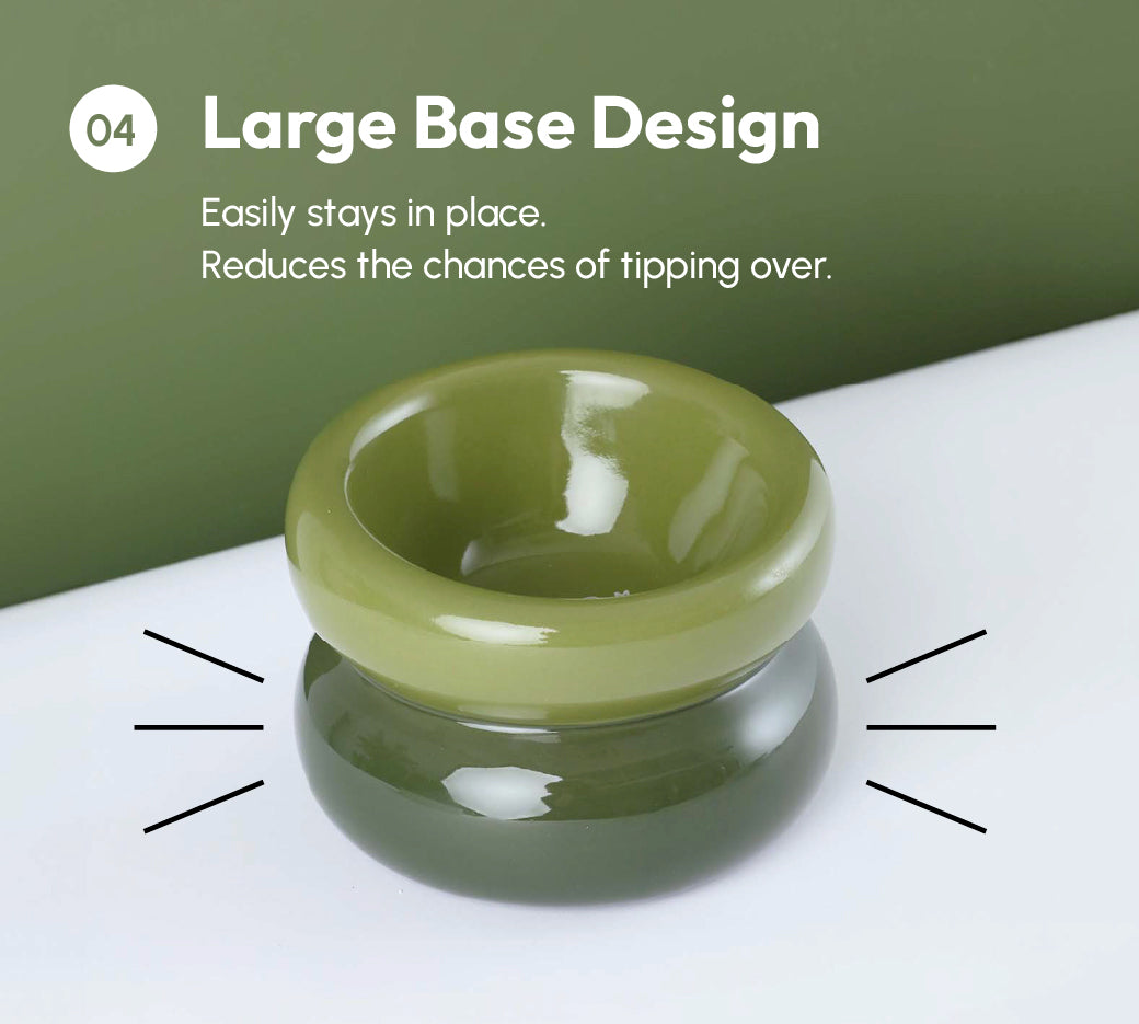 PEHOM | Soufflé Pet Bowl | Avocado Green