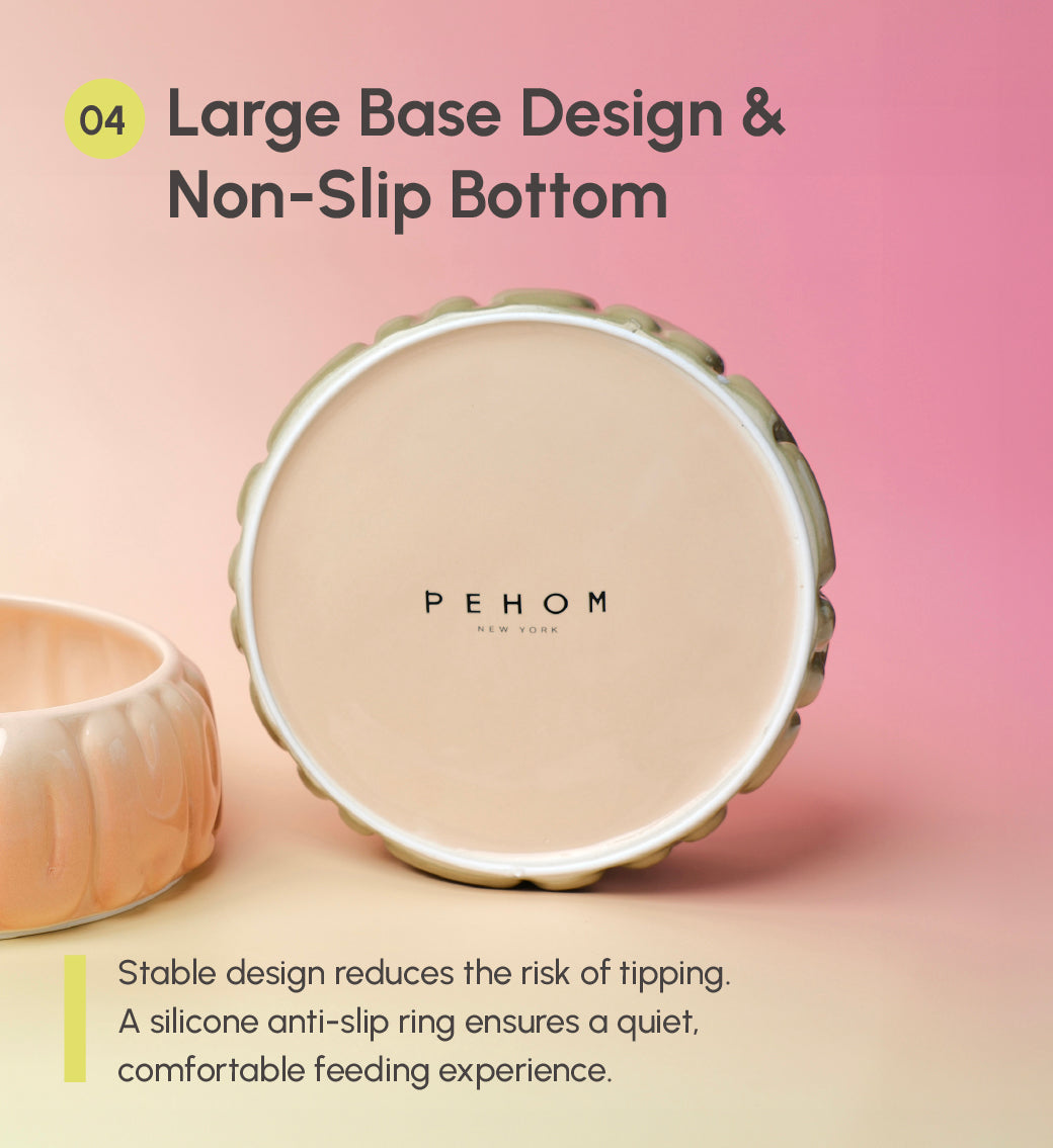 PEHOM | Puff Pet Bowl | Gradient Caramel