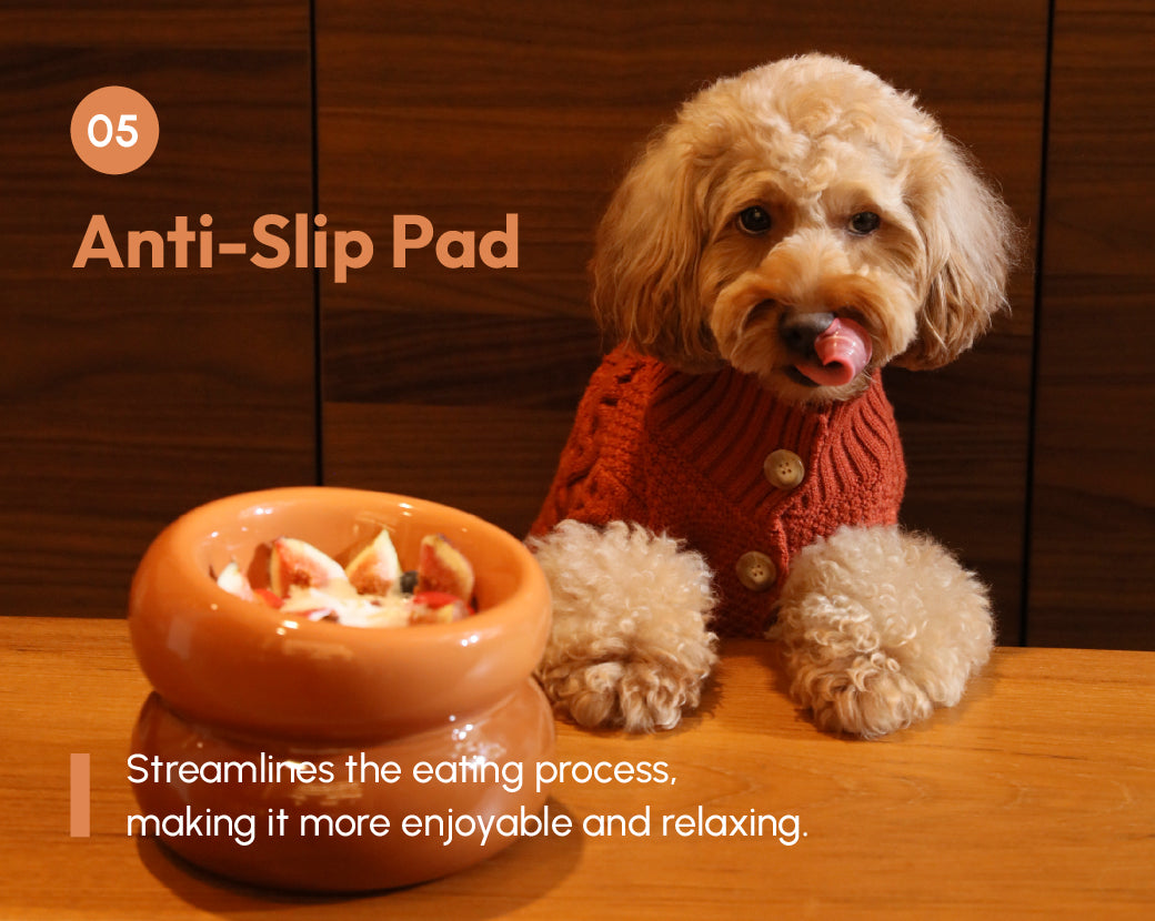 PEHOM | Soufflé Pet Bowl | Amber Orange