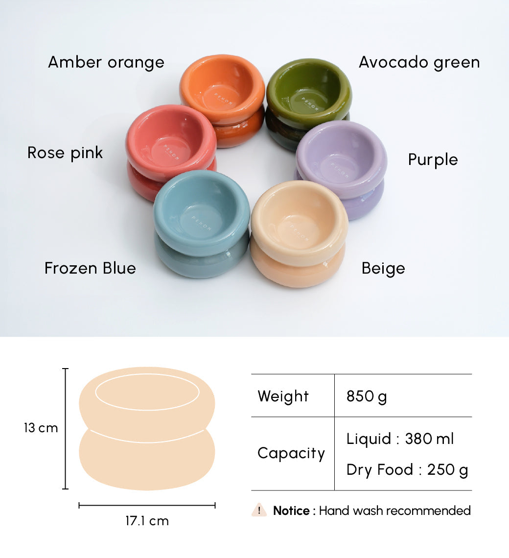 PEHOM | Soufflé Pet Bowl | Cream Beige