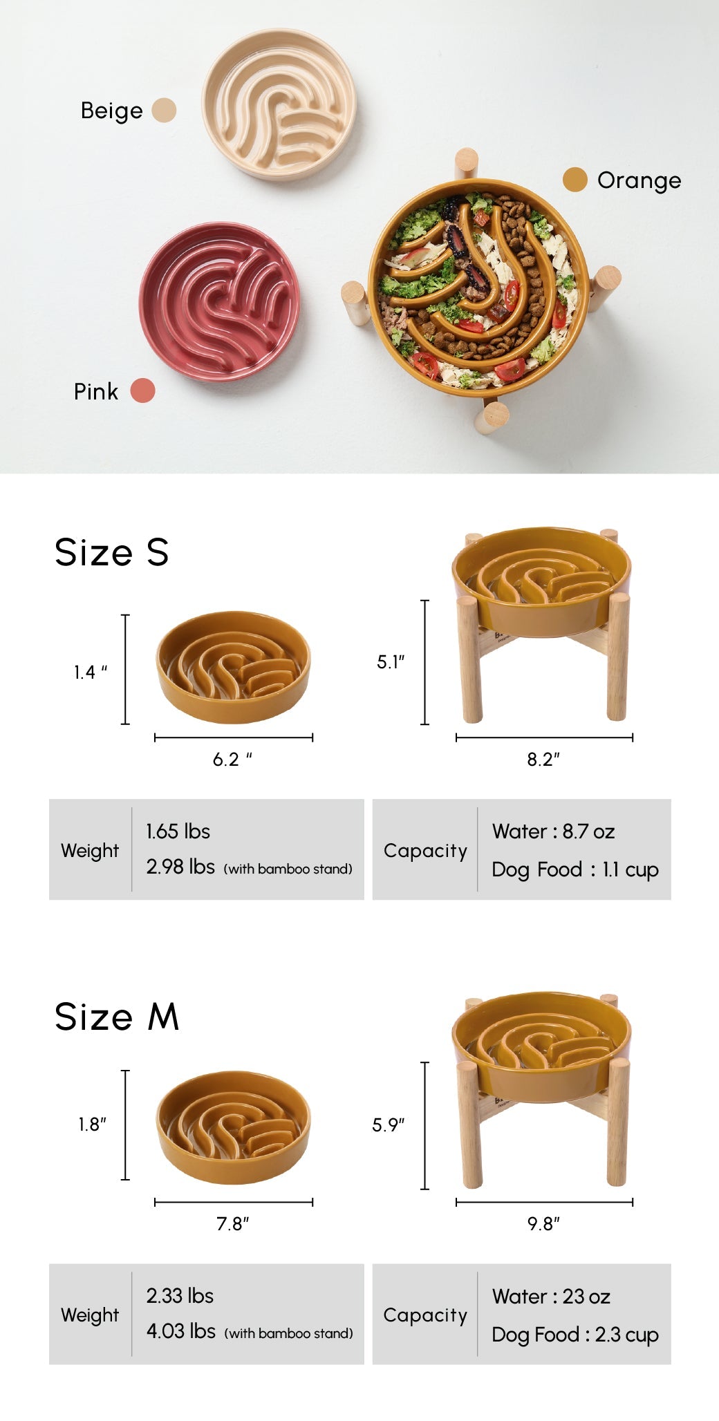 PEHOM | Wave Slow Feeder Dog Bowls