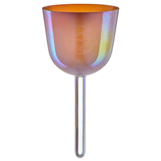 3.75" Essence Solfeggio Crystal Singing Bowl, LA 852 Hz, Mango Mojito