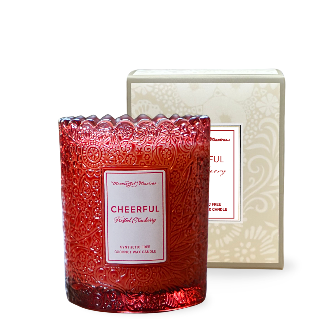 Frosted Cranberry Natural Candle