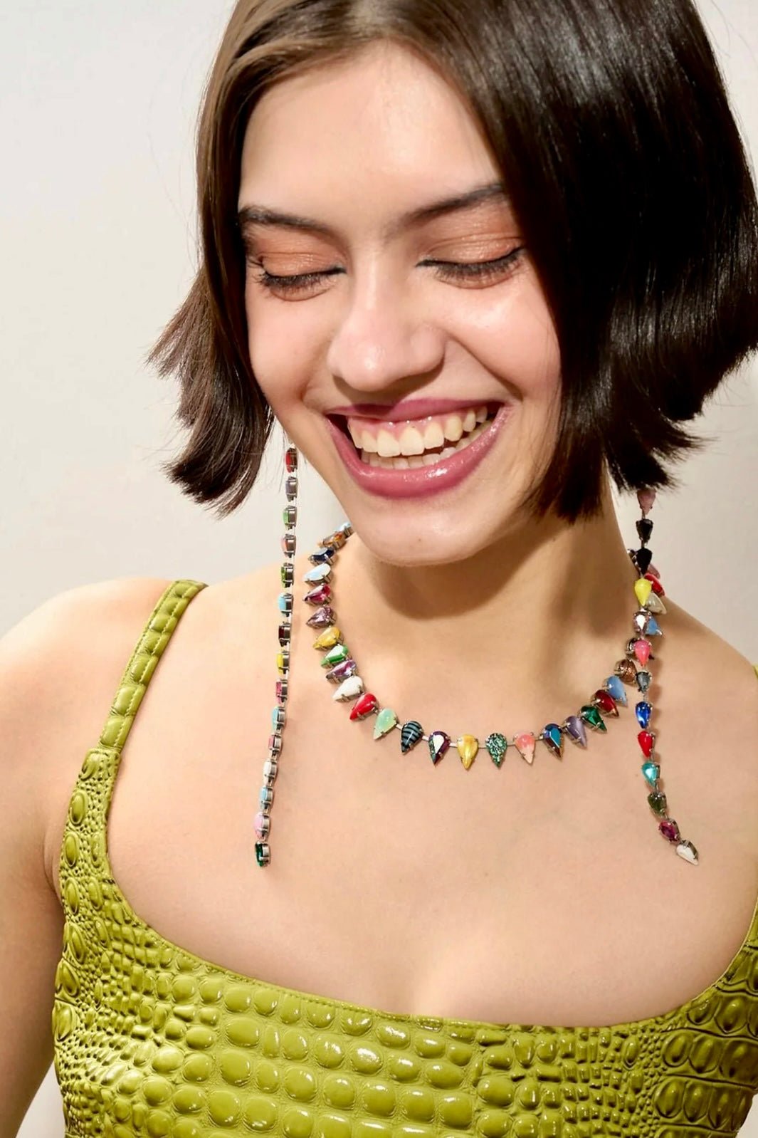 Layering Choker in Aurora Fang | Silver
