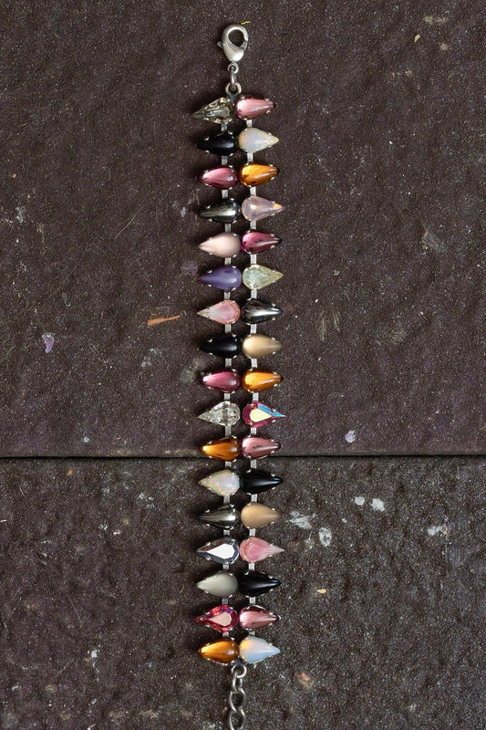 Double Mini Fang Bracelet in Punk Rocks | Silver