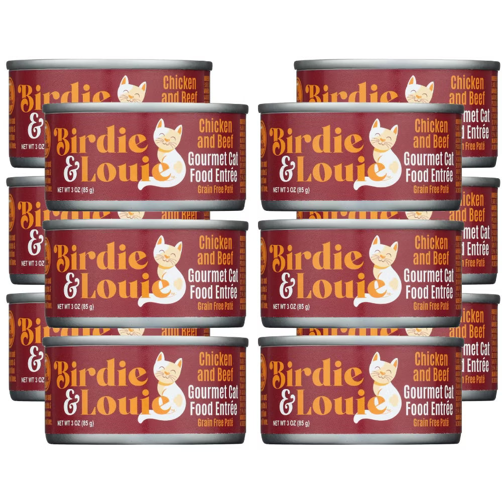Birdie & Louie | Cat Food Chicken & Beef
