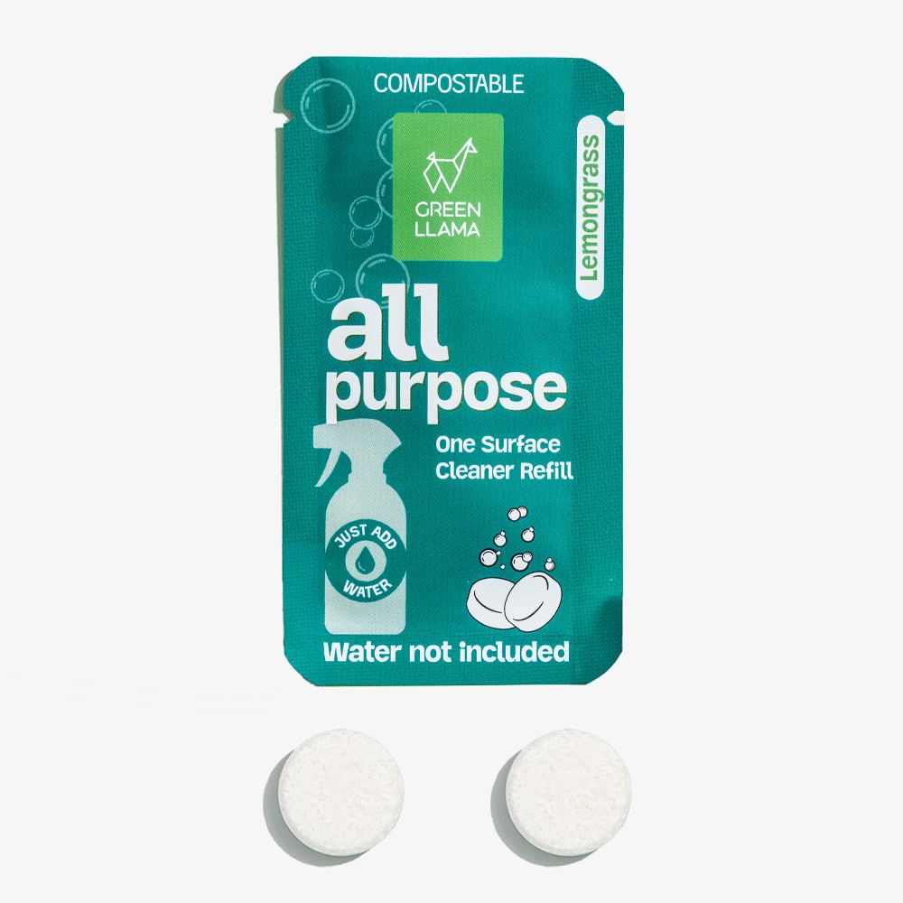 All-Purpose Spray Glass Bottle Cleaning Kit with Lemongrass Essential Oil + Sleeve