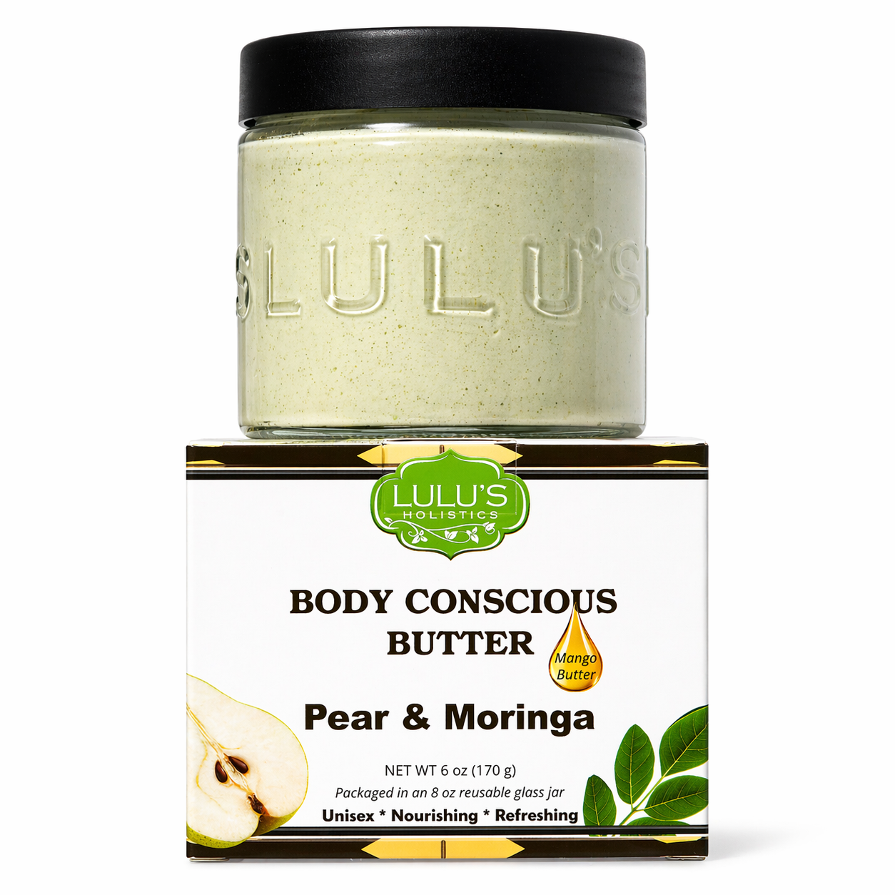 Pear + Moringa Whipped Mango Body Butter