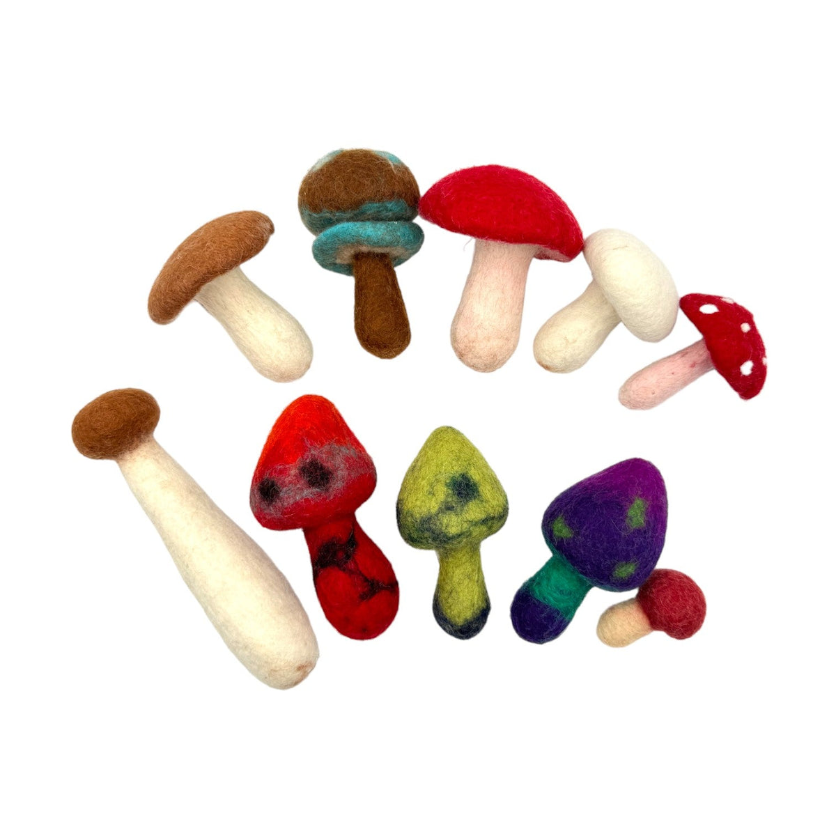 Handmade in Nepal 100% | Wool Felt Foods Play Set