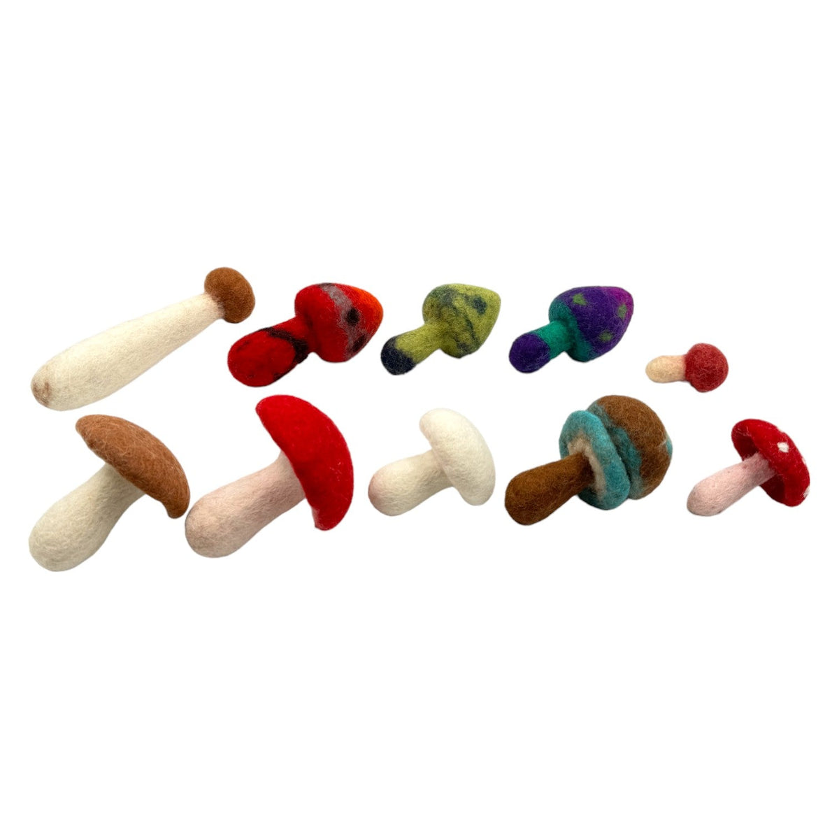 Handmade in Nepal 100% | Wool Felt Foods Play Set