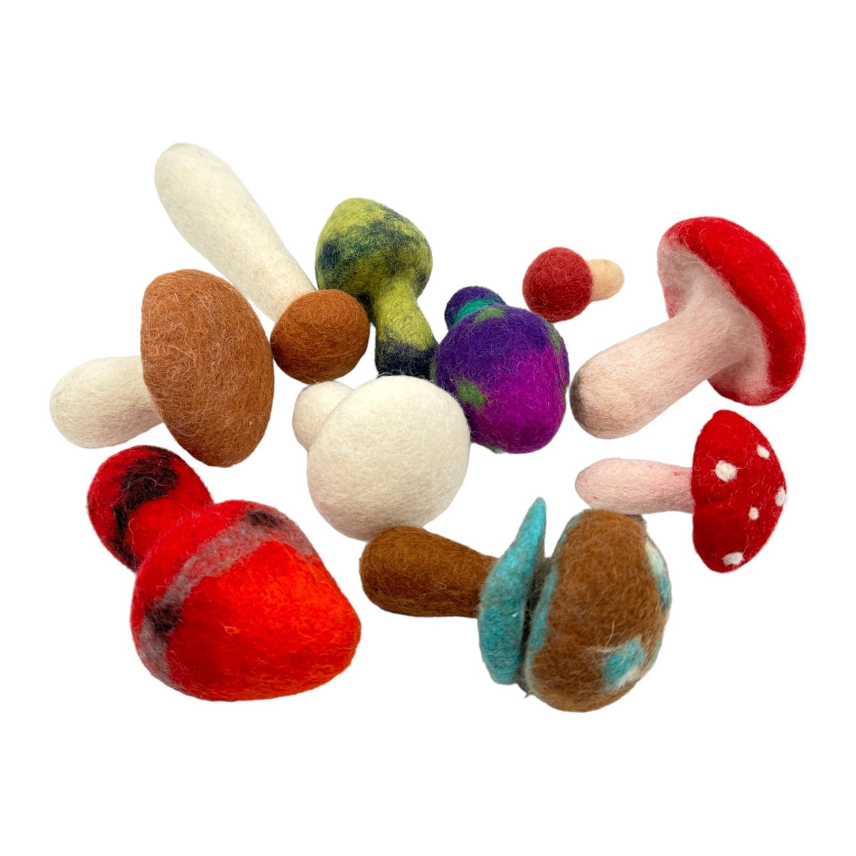 Handmade in Nepal 100% | Wool Felt Foods Play Set