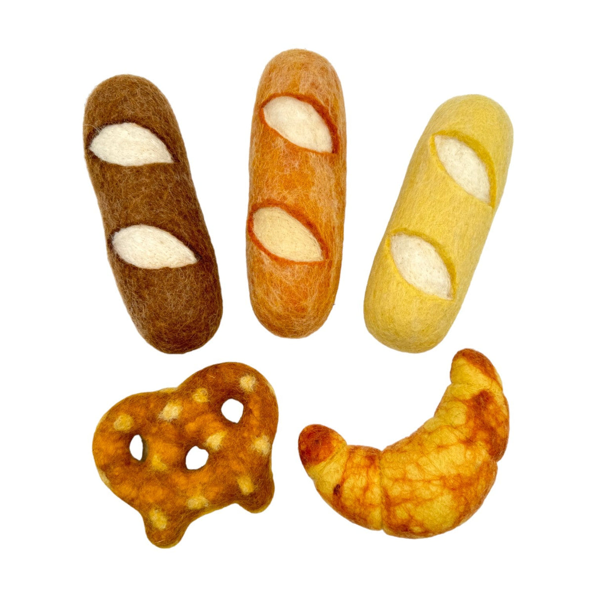 Handmade in Nepal 100% | Wool Felt Foods Play Set