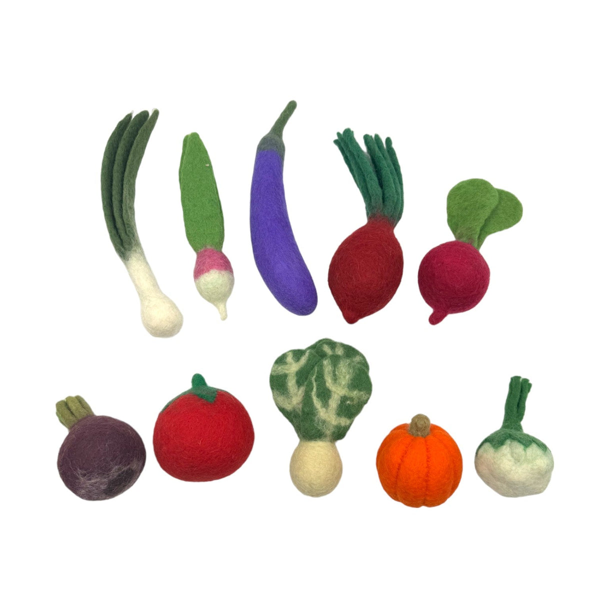 Handmade in Nepal 100% | Wool Felt Foods Play Set