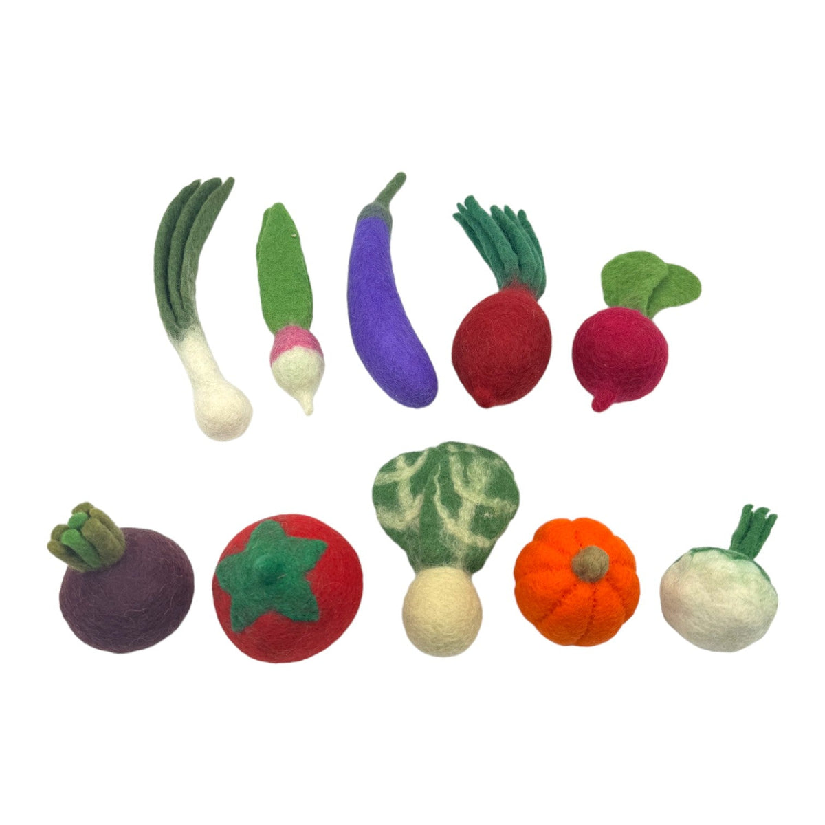 Handmade in Nepal 100% | Wool Felt Foods Play Set