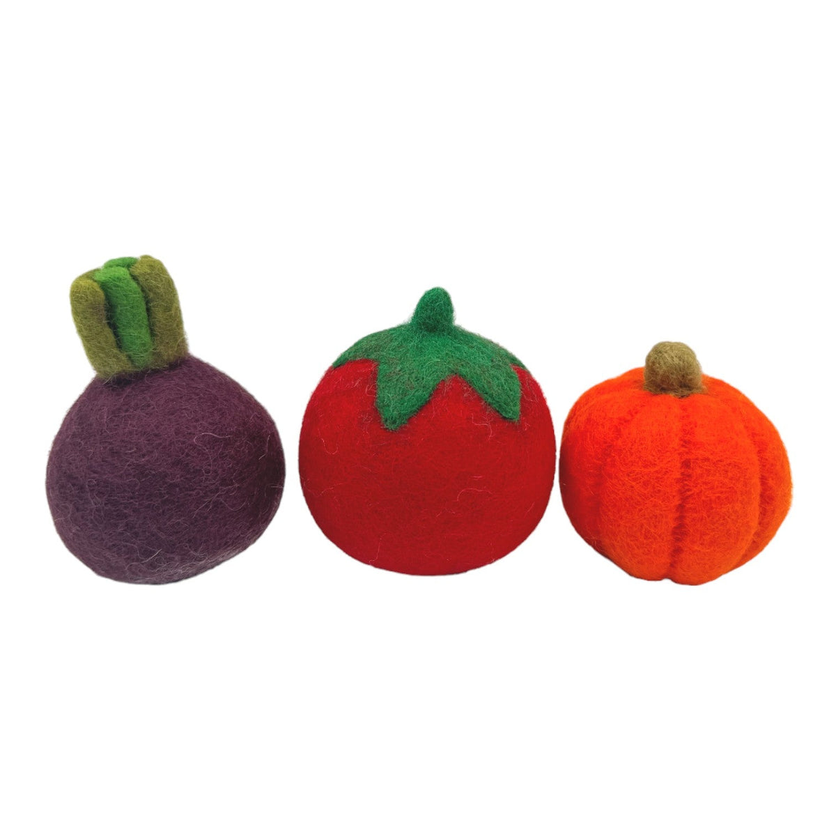 Handmade in Nepal 100% | Wool Felt Foods Play Set