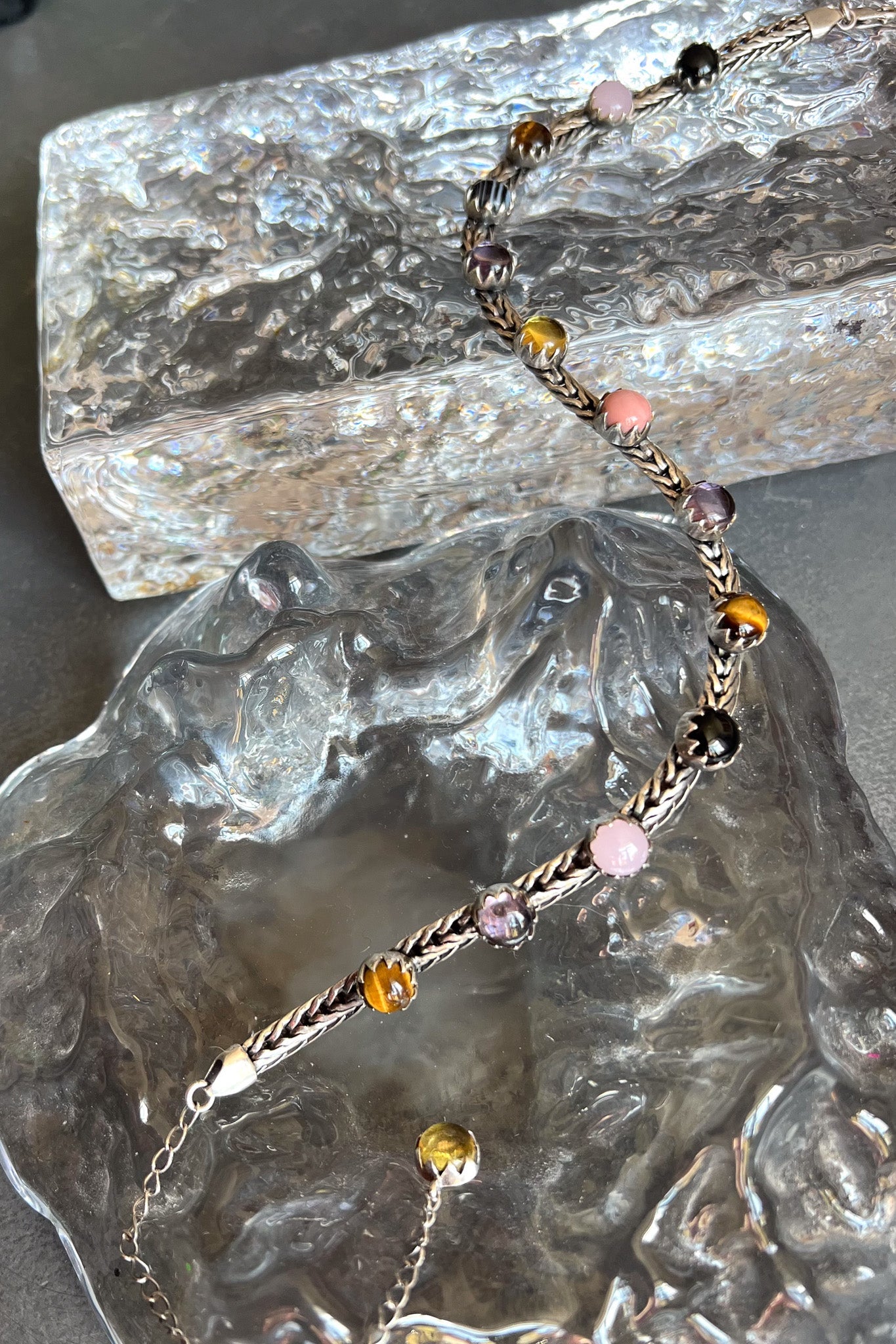 Chainmail Choker in Punk Rocks | Silver