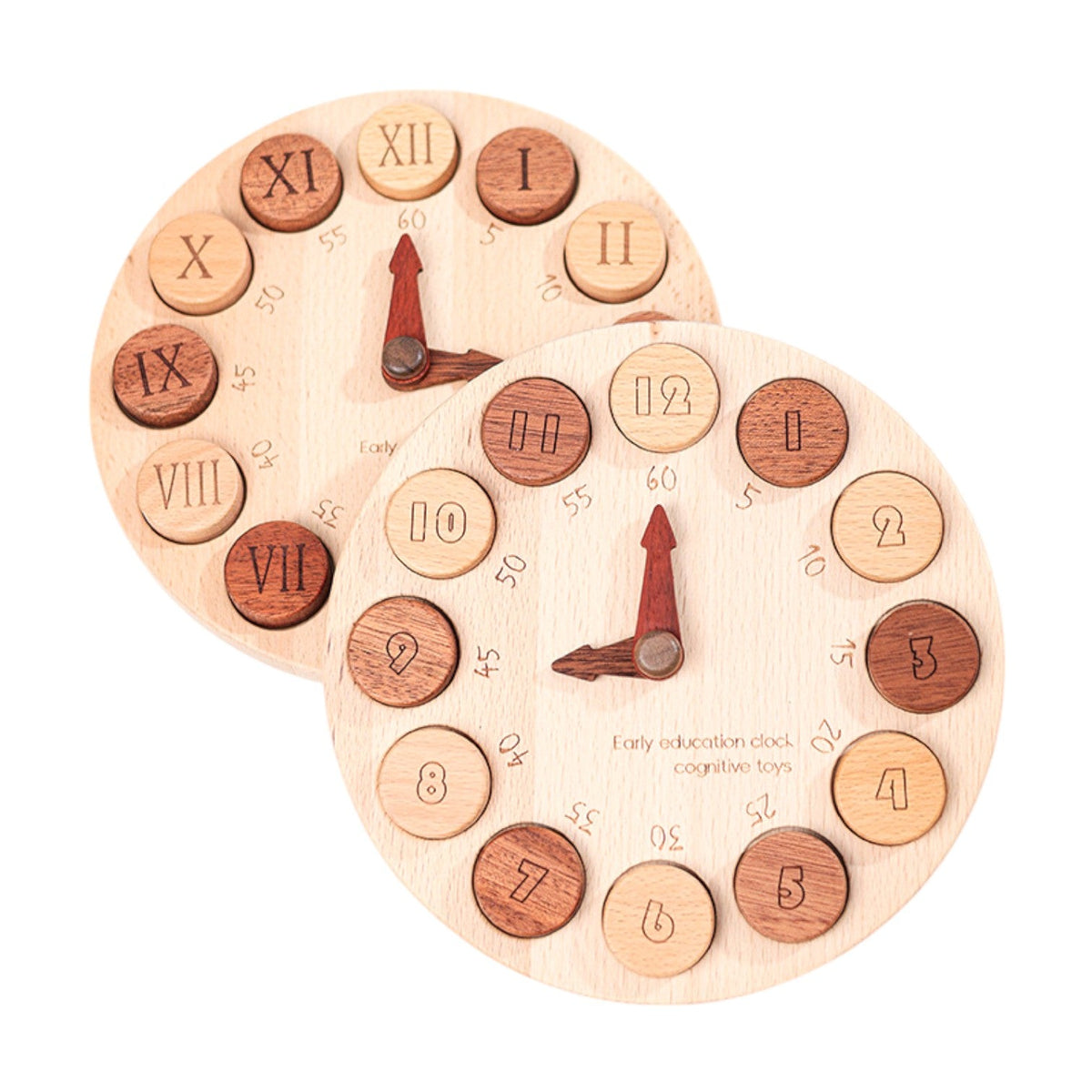 Wooden Cognitive Learning Clock