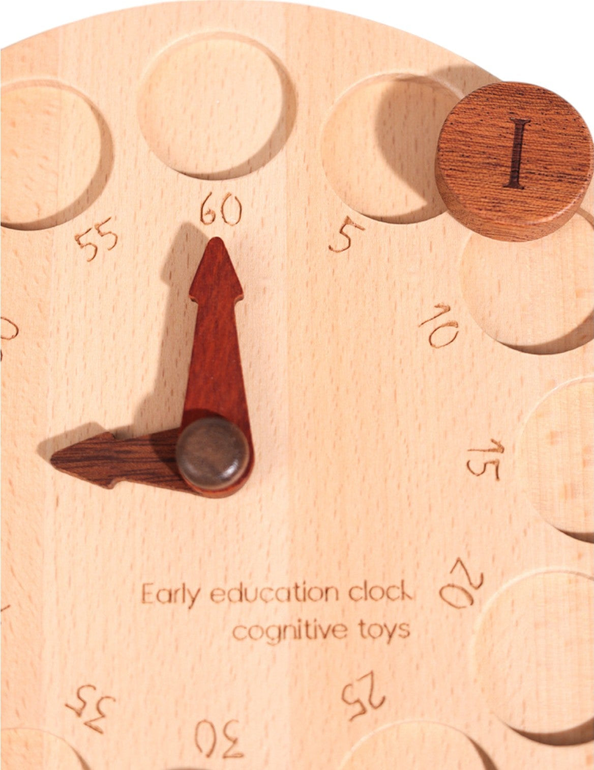 Wooden Cognitive Learning Clock
