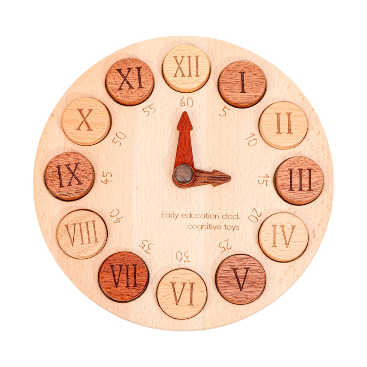 Wooden Cognitive Learning Clock