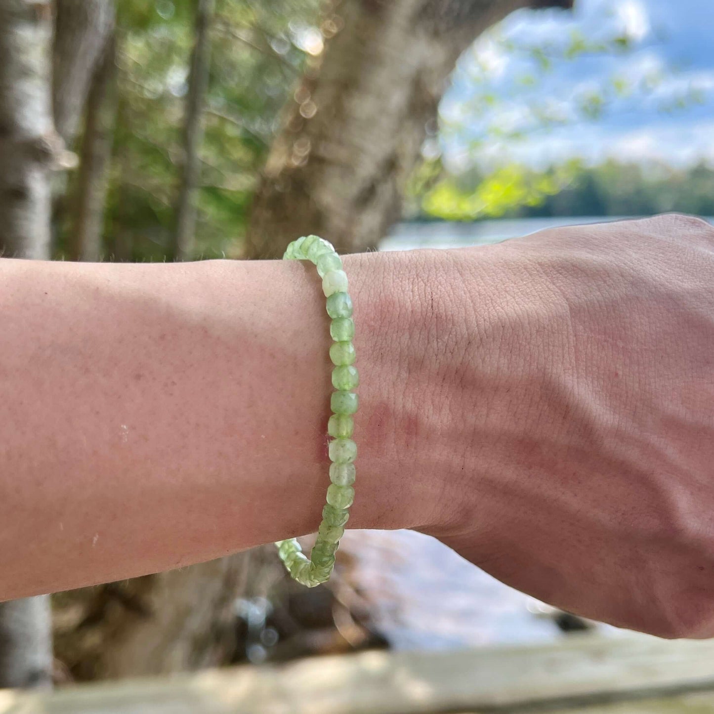 Russian Jade Cube Bracelet
