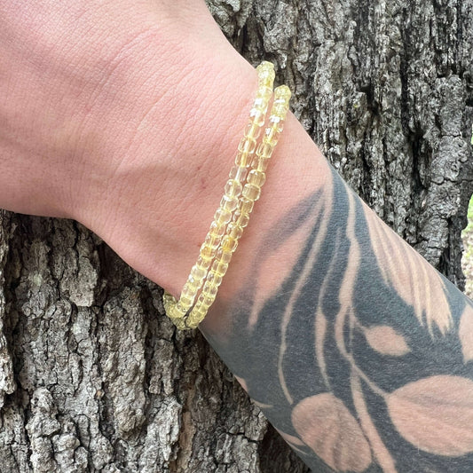 Citrine Cube Bracelet