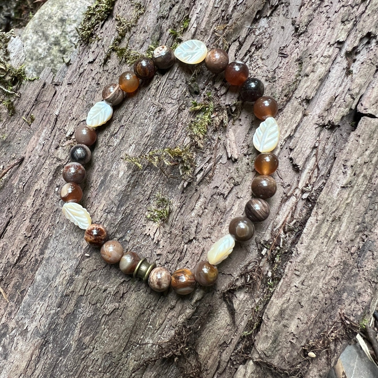 Light Bracelet | Mother of Pearl | Wood Opal