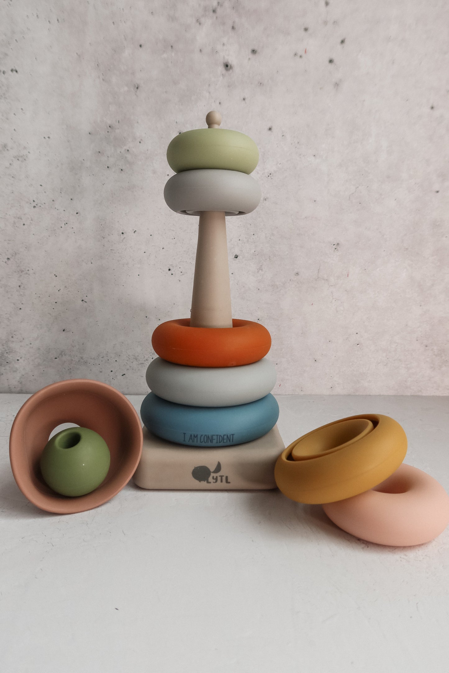 Silicone Ring Stacking Toy |10pc| LYTL®️