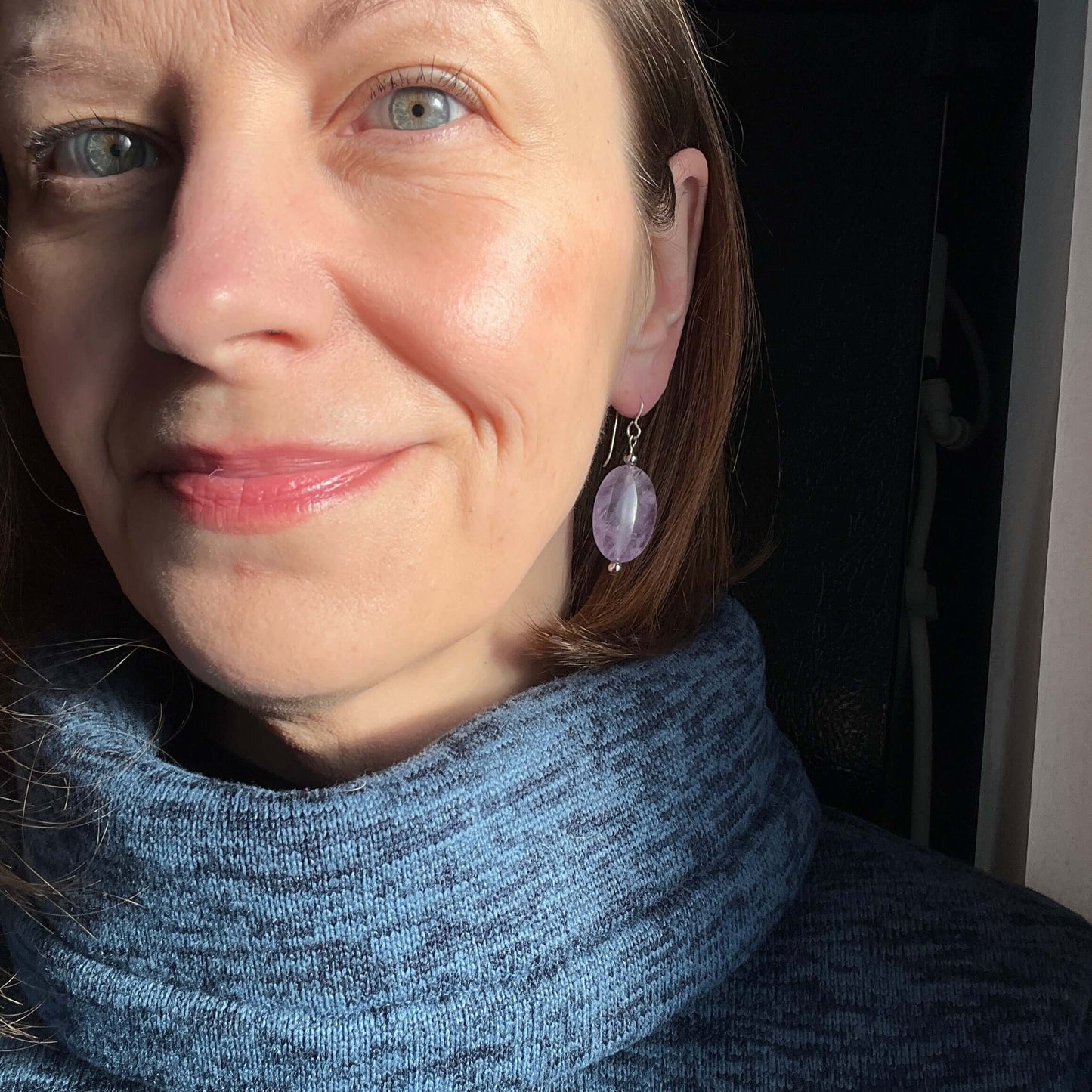 Lavender Amethyst Earrings