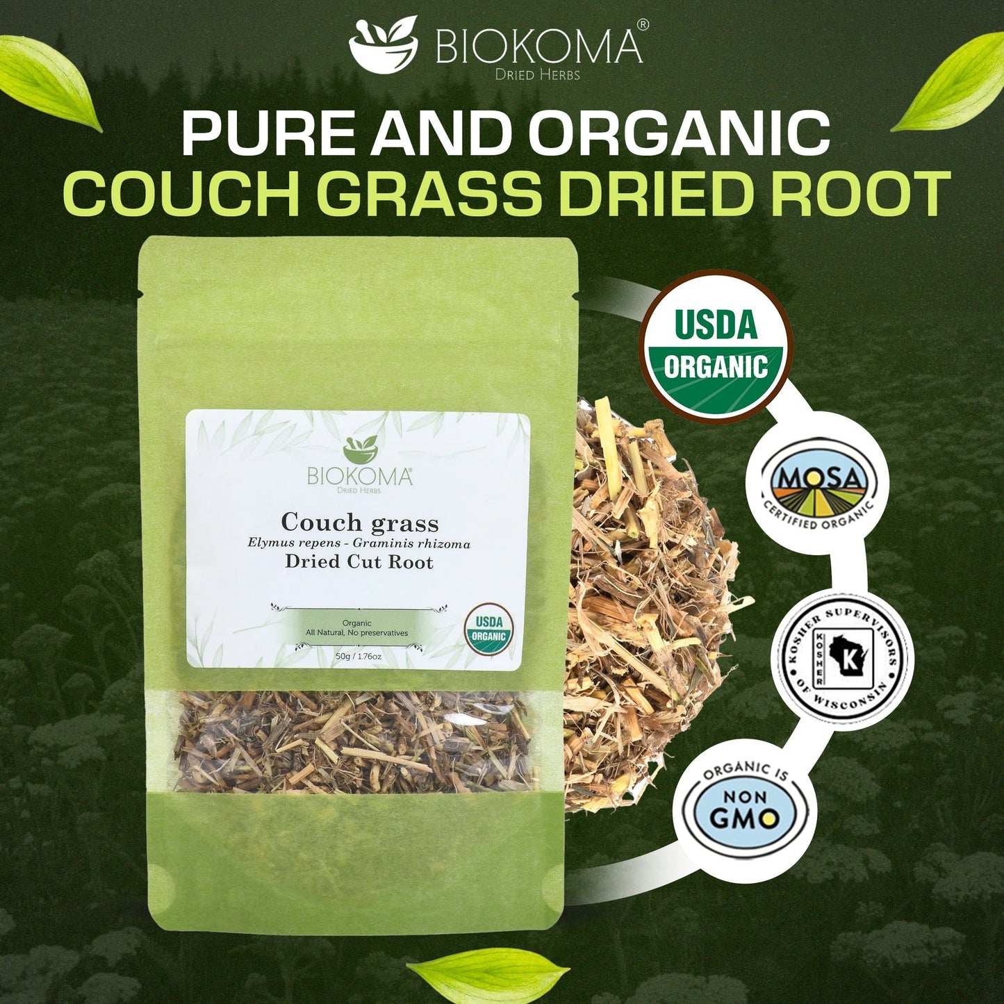 Couch Grass | Premium Loose Leaf Dried Cut Root