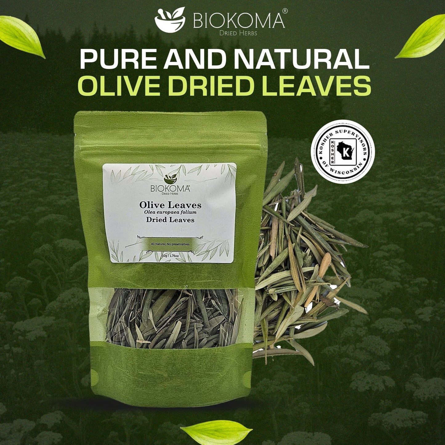 Olive Leaves | Premium Loose Leaf Dried Leaves