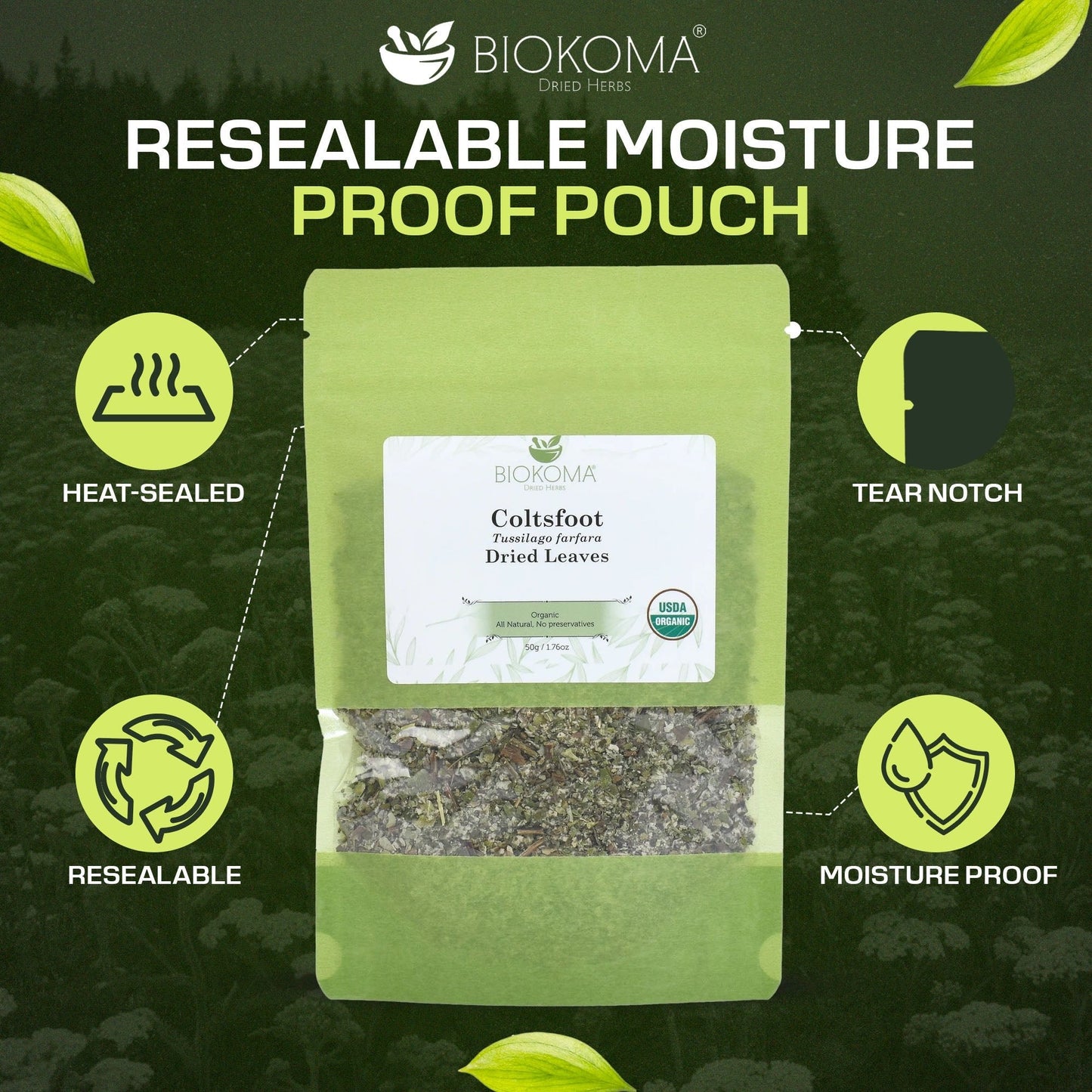 Coltsfoot | Premium Loose Leaf Dried Leaves