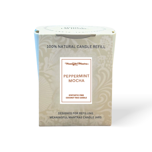 Peppermint Mocha Natural Candle | Refill