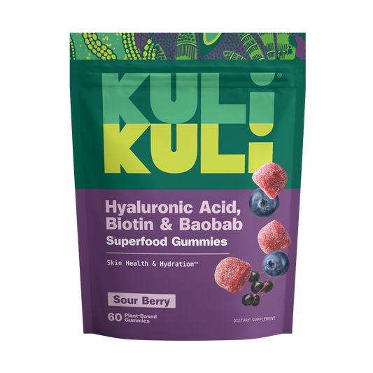 Hyaluronic Acid, Biotin + Baobab Superfood Gummies