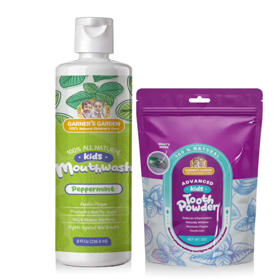 Kid's Mouthwash + Tooth Powder Package