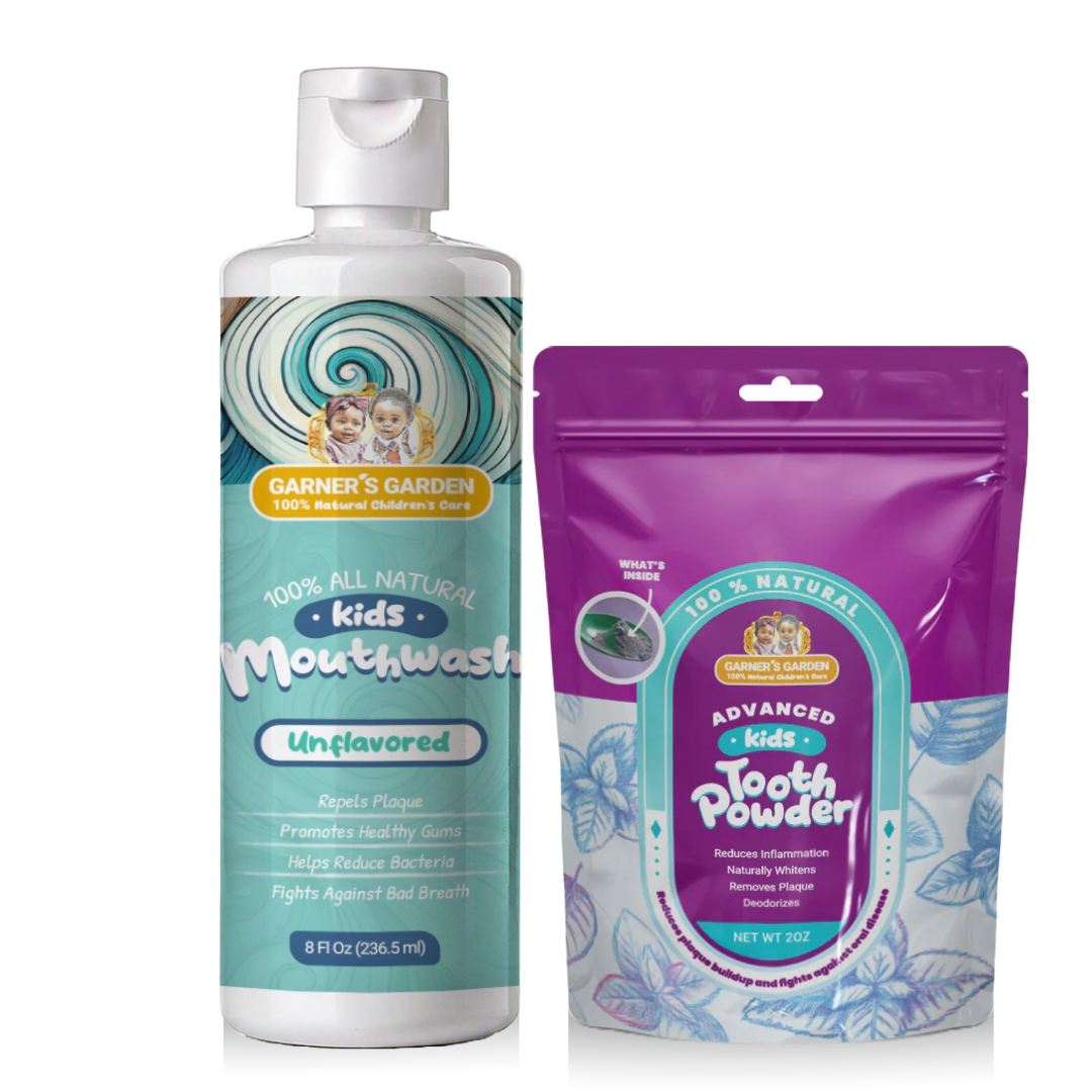 Kid's Mouthwash + Tooth Powder Package