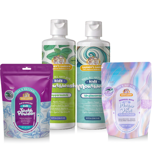 Kid's Mouthwash + Tooth Powder Package