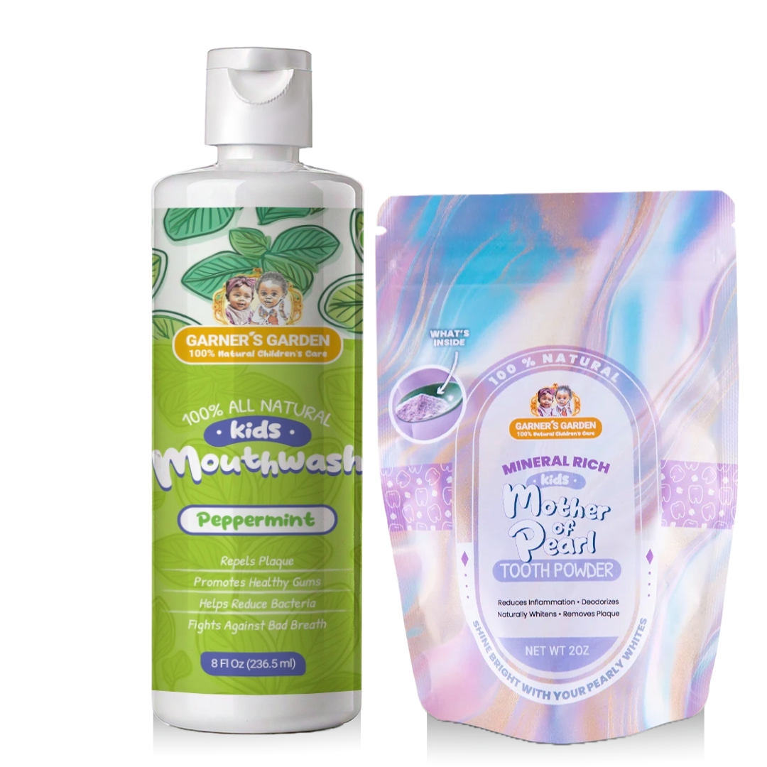 Kid's Mouthwash + Tooth Powder Package