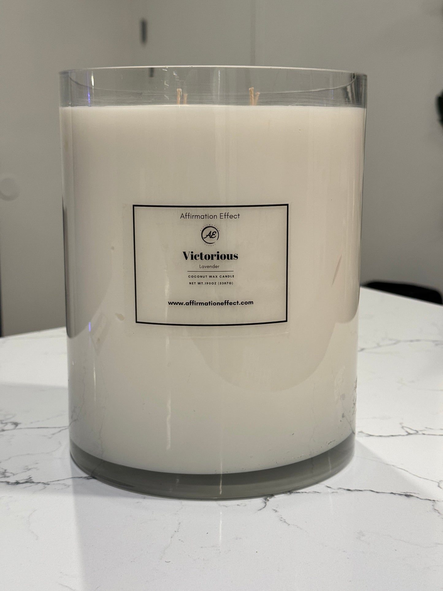 Lavender "Victorious" Affirmation Candle | 190 oz