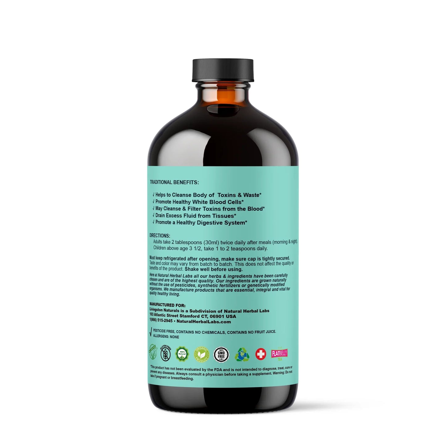 Lymphatic Drainage Power Cleanse | Organic Liquid Detox Formula