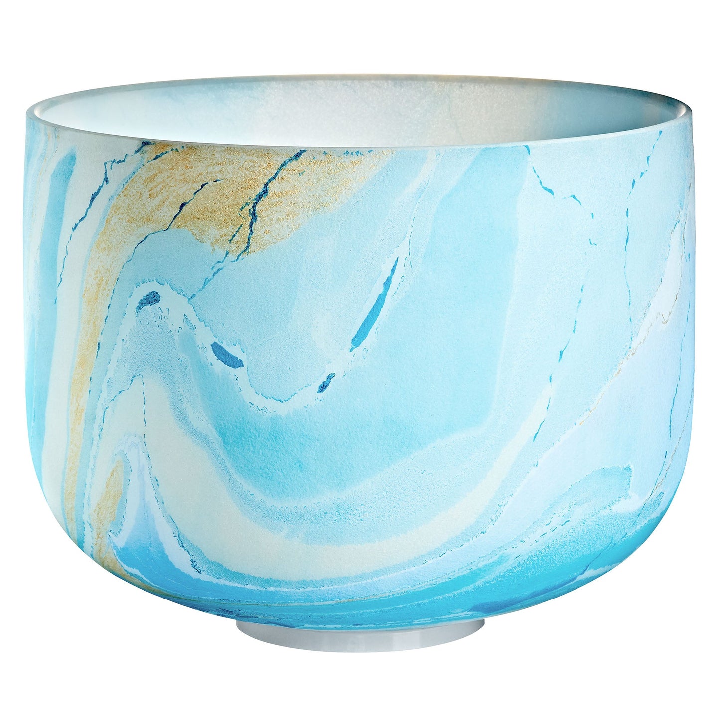 10" Marble Crystal Singing Bowl, G4, Throat Chakra, 432 Hz