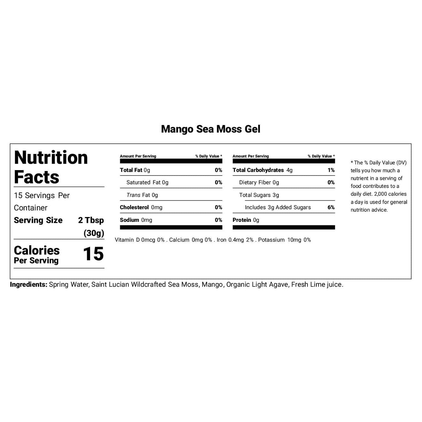 Sea Moss Gel | Mango