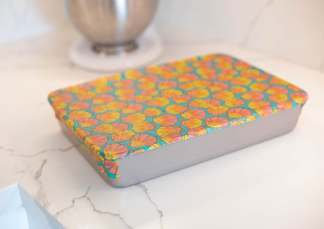 Beeswax Food Wrap | Sunrise Shell Print