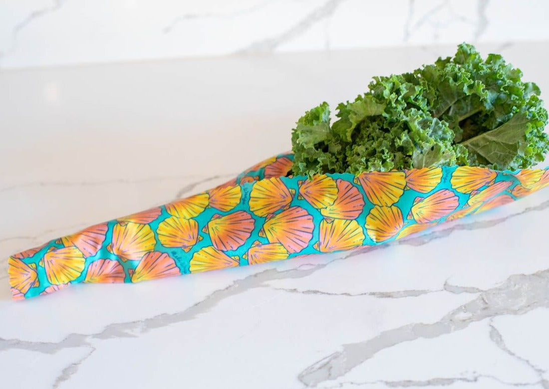 Beeswax Food Wrap | Sunrise Shell Print