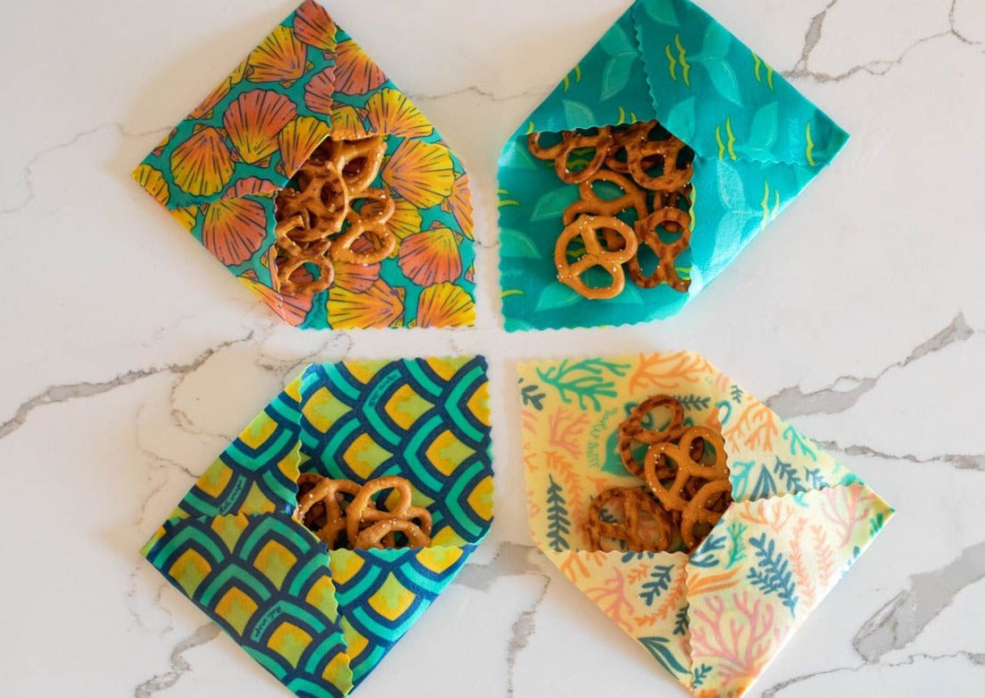 Beeswax Food Wrap | Sunrise Shell Print
