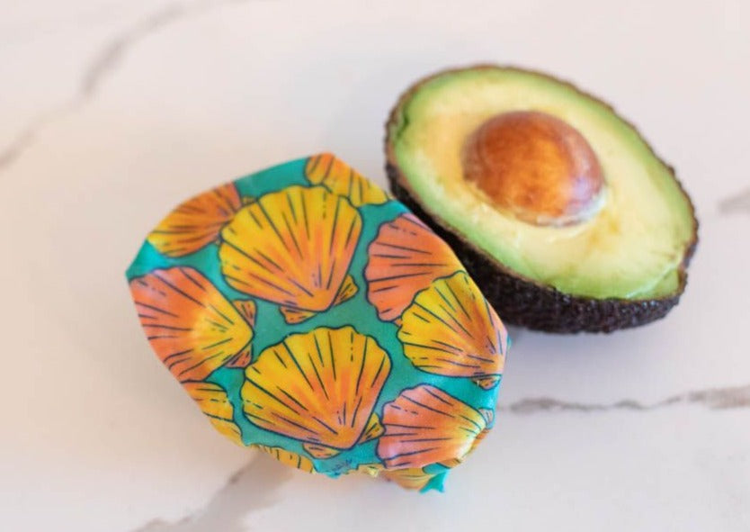Beeswax Food Wrap | Sunrise Shell Print