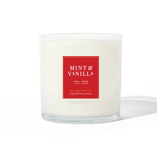 Mint + Vanilla Natural Candle | 55oz