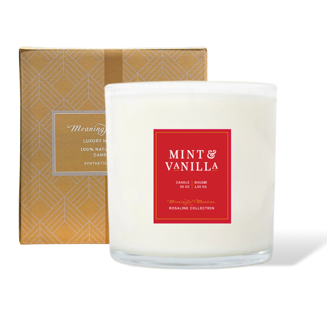 Mint + Vanilla Natural Candle | 55oz