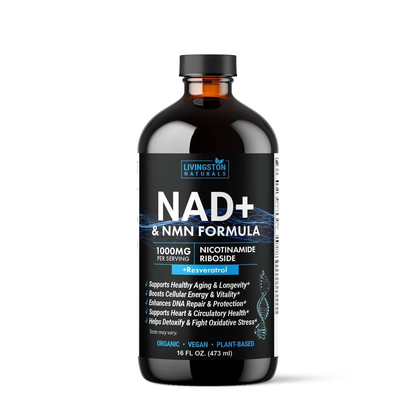 NAD+ NMN Cellular Vitality Organic Formula with Resveratrol