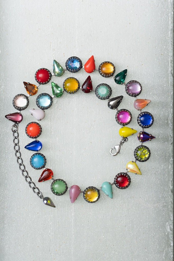 Layering Choker in Kaleidoscope | Silver