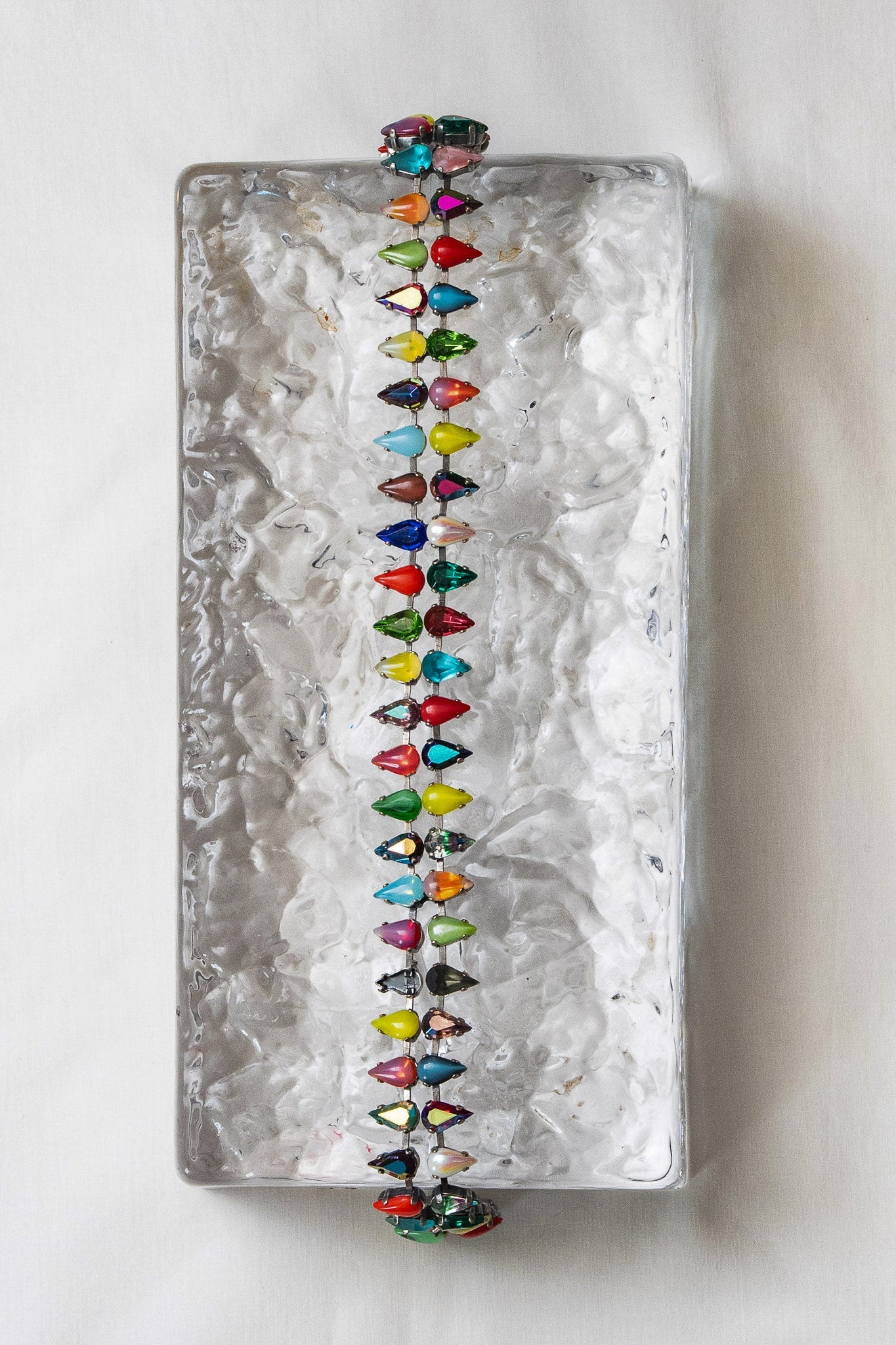 Layering Choker in Double Mini Aurora Fang | Silver